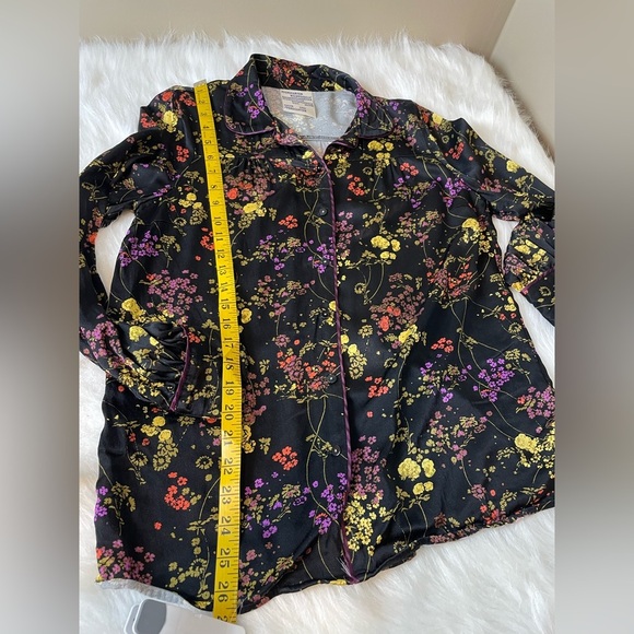 Anthro Pferdgarten Floral Black Button-Up Blouse - Picture 12 of 12